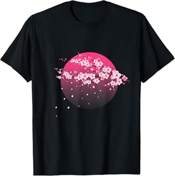 Cherry Blossom T-Shirt Floral Design Tee XXL