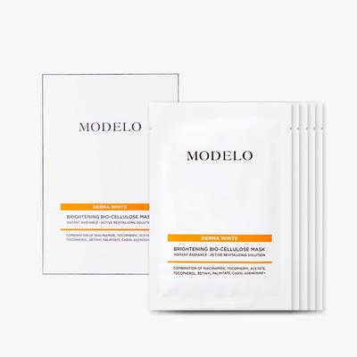 MODELO Derma Brightening Bio Cellulose Mask Pack 1 Box (5 Sheets)