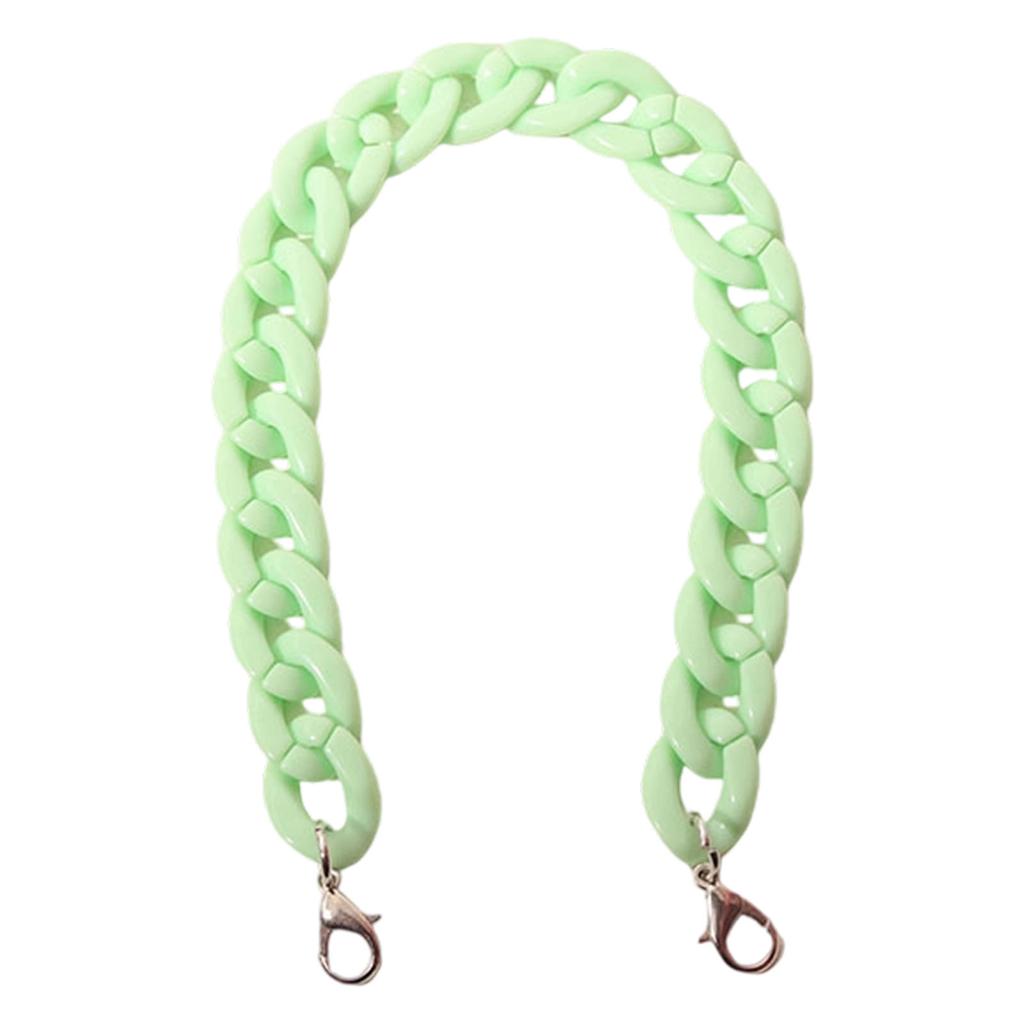 Replacement Acrylic Chain Shoulder Strap 60cm Long Handbag Chains Handle Straps for Women Shoulder Bag Purse Making