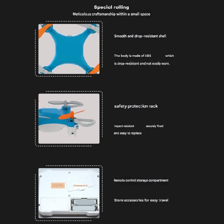 Super Small Pocket Drones Including 360 Tricks & Sturdy ABS Build Remote Controlled Toy for Children & Grownups Present