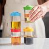 Moisture-Proof Salt Control Shaker - Sealed Plastic Seasoning Jar for Kitchen