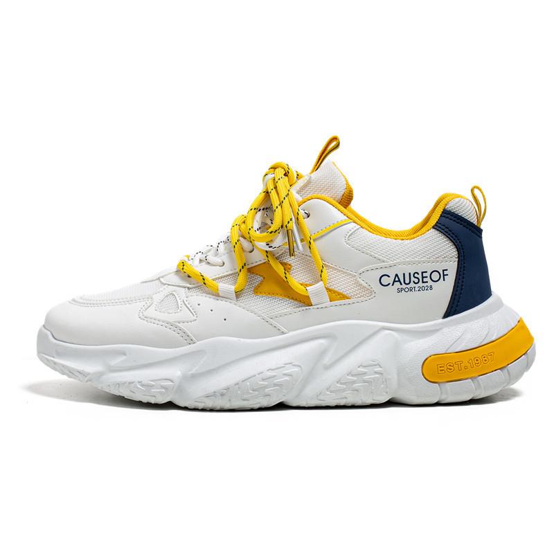 

Summer new breathable sports shoes men s fashion men s single shoes low-top board shoes men s personality color matching soft-soled comfortable shoes 44 бежевий