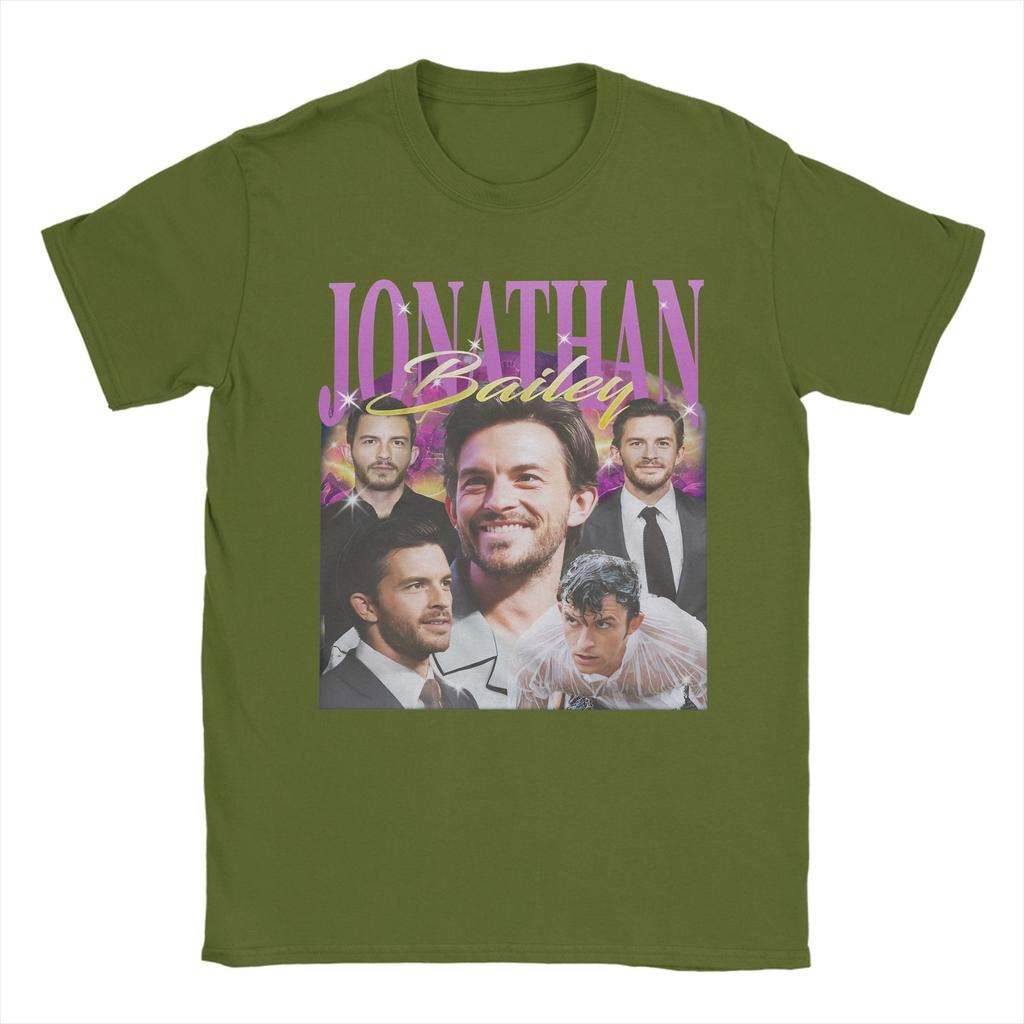 Unisex s Jonathan Bailey Actor T Shirt Cotton Clothing Awesome Short Sleeve Round Collar Tees Plus Size TShirt