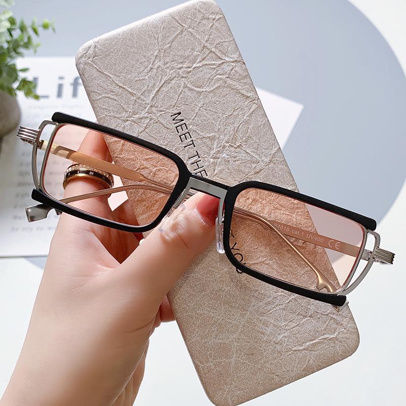 Retro Square Frame Sunglasses: Unisex European & American Style with Metal Frame for Street Fashion