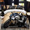 Motorrad Bettwäsche Set, Motorrad Bettwäsche Set Sport Thema Motorrad Muster Für Kinder Erwachsene Tagesdecke Abdeckung Zimmer Dekor 2 Stück