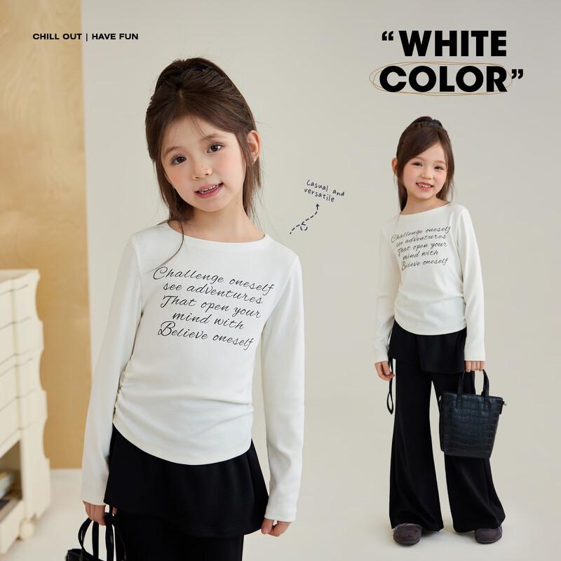 

Girls Letter Print Long-Sleeve T-Shirt 170