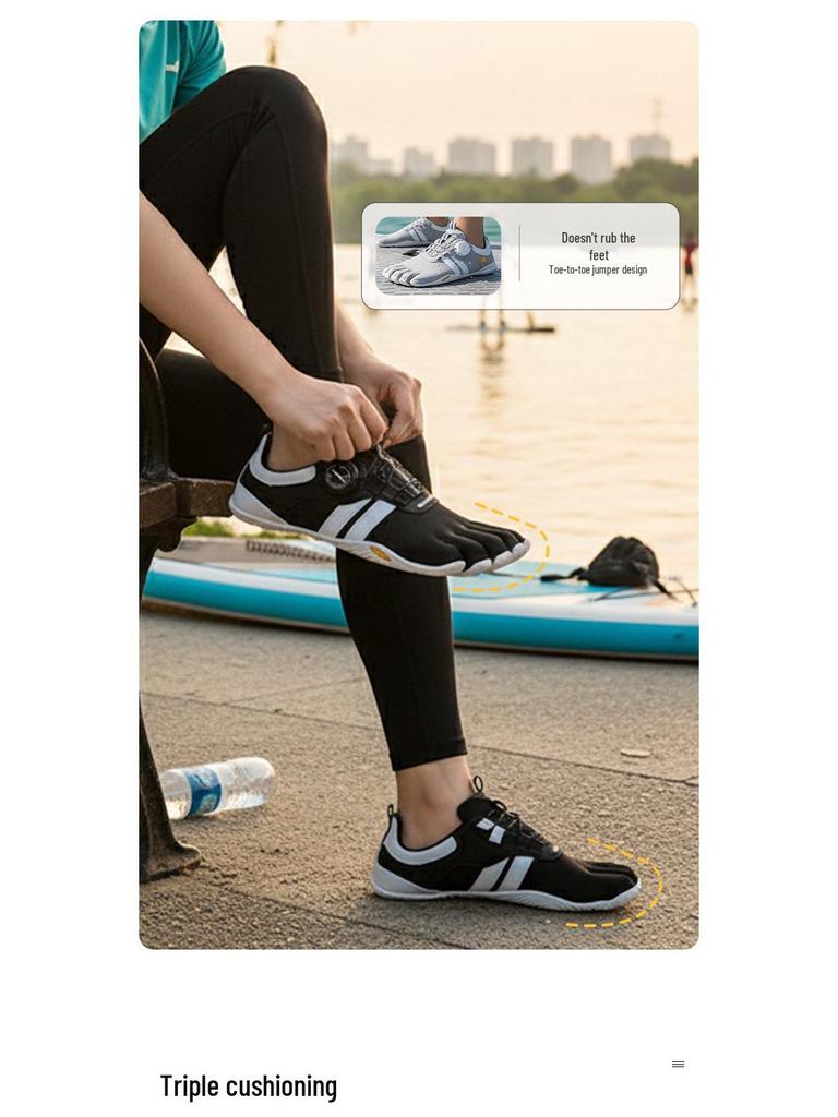 GallonShark Barefoot Five-Toe Yoga & Pilates Shoes for Indoor Fitness