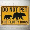 Metal Sign Vintage Bear Forest Wall Art Decor Camping Bar Man Cave