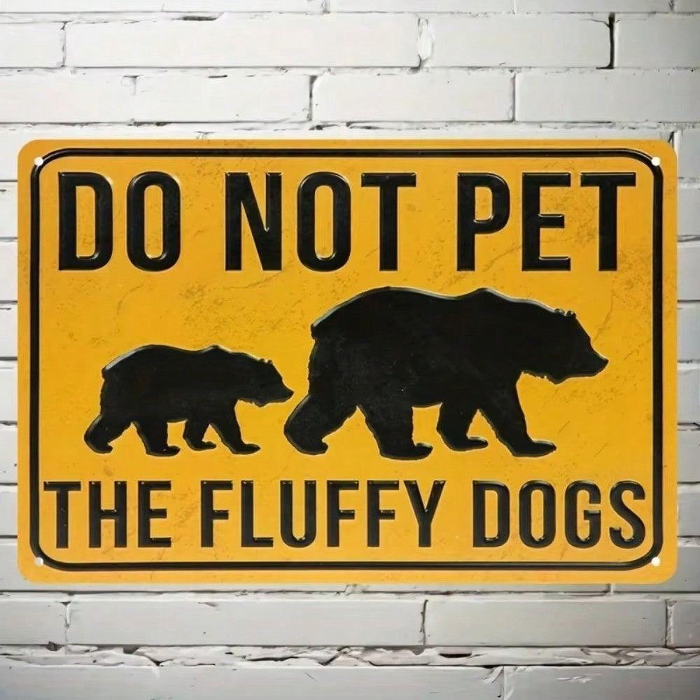 Metal Sign Vintage Bear Forest Wall Art Decor Camping Bar Man Cave