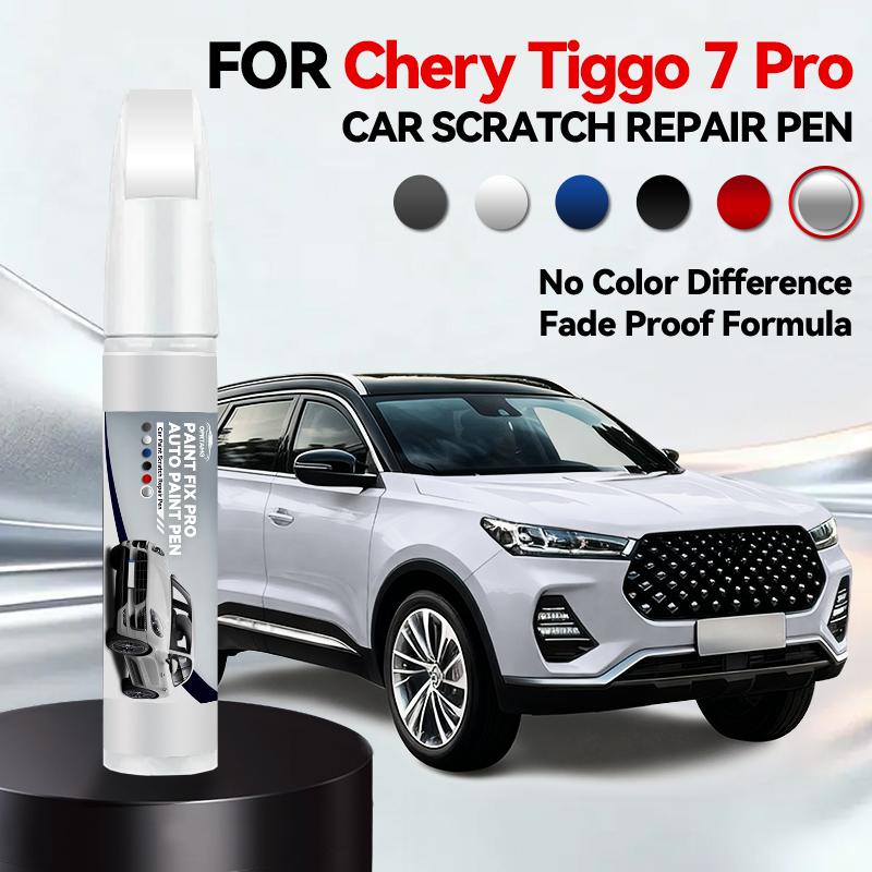 

For Chirey Chery Tiggo 7 7Pro 2016-2025 T1X T1 Paint Repair Pen Touch Up Scratch Remover DIY Auto Accessories Black White Red срібний