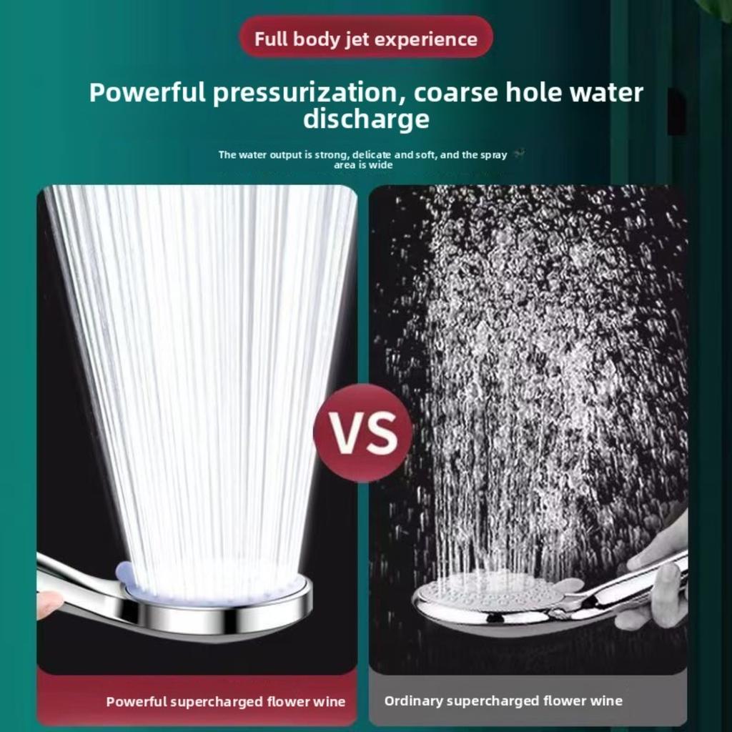 5 Modes Rain Shower Head High Pressure Hand Held Universal Shower Head Save Water Bathroom Shower Set Bathroom Accessories