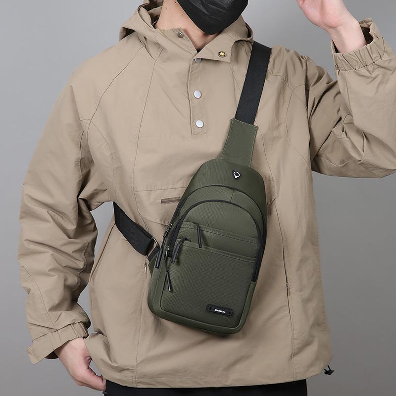 Men's Chest Bag Crossbody Bag Waterproof Wear-resistant Shoulder Bag
