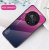 For Honor X9B X 9B Deksel Gradient Aurora Herdet Glass Myk Ramme Bakdeksel Telefondeksel