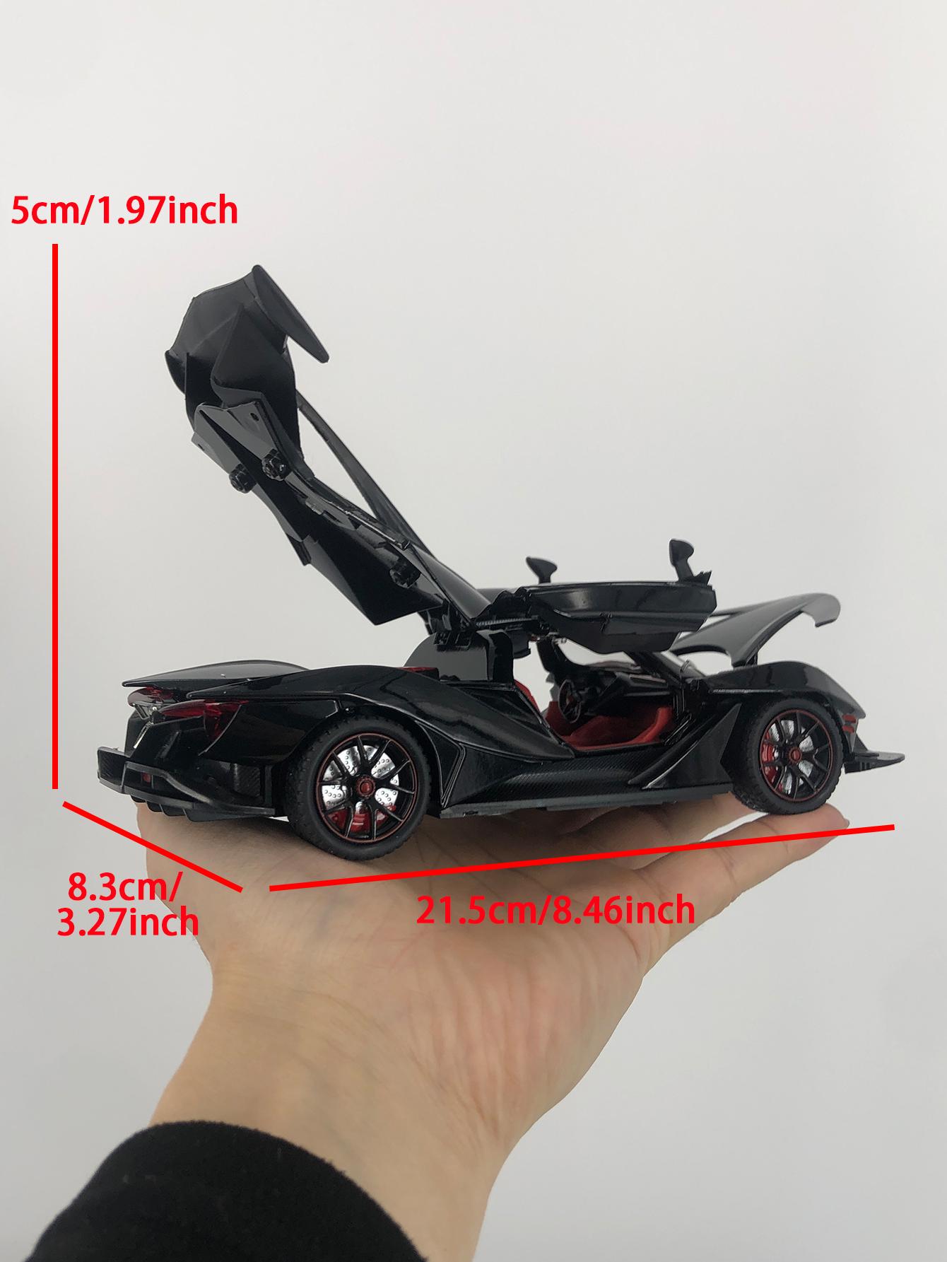 

1: 24 simulation zinc alloy IE supercar model car, static ornament, metal collectible gift car чёрный