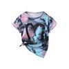 New Simple 3d Printing Casual Fashion Cute Love Pattern Children's Women's Short-sleeved T-shirt