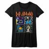 Def Leppard 80's Albums Black Junior Women's T-Shirt