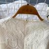 High Quality Runway Design Embroidered Beaded Round-Neck Wedding Dress for Women Summer Lace Crochet Slim Pleated Dress