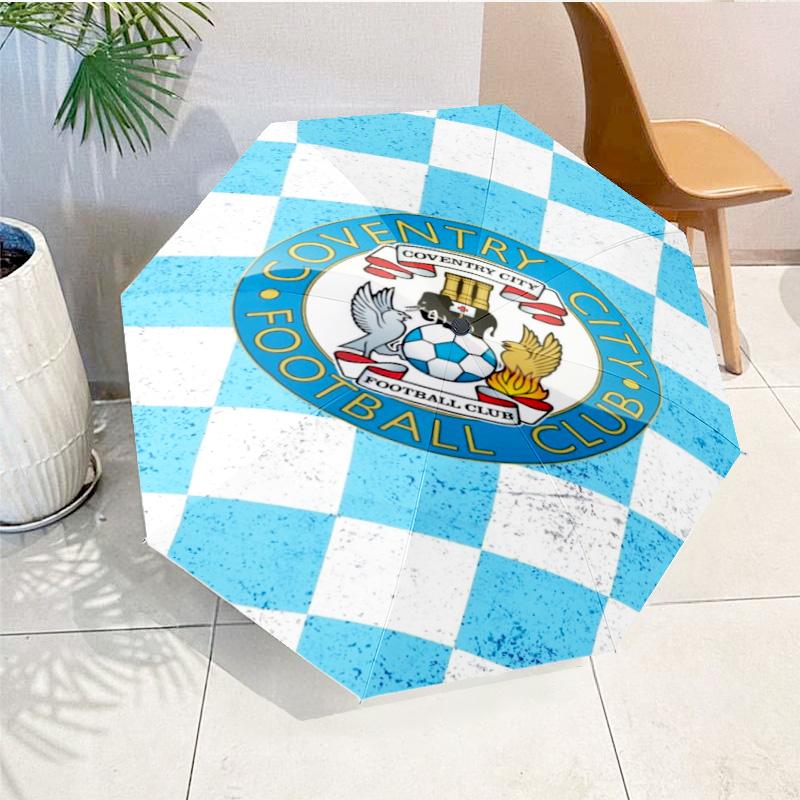 Newcastle United Crest Printed Automatic Umbrella, 8-Frame for Travel, camping, Casual Umbrella, Essential Gift for for family and friends