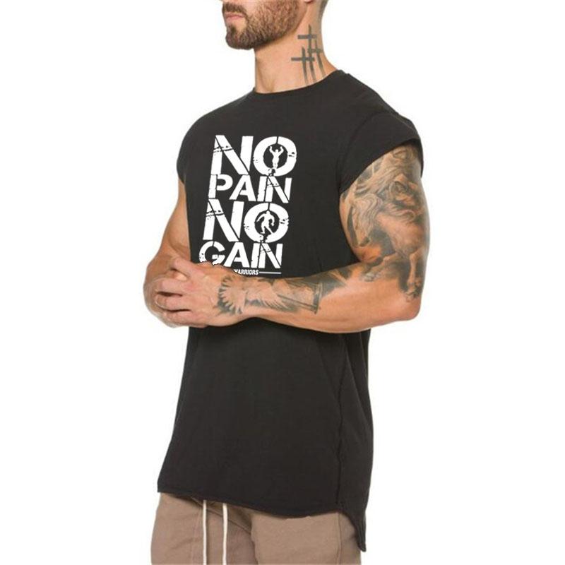 Muscleguys Men’s Fashion Print O-neck Short Sleeve Cotton Slim Fit Tees Fitness Clothing Men Gym Bodybuilding Muscleguy Graphic T-Shirts