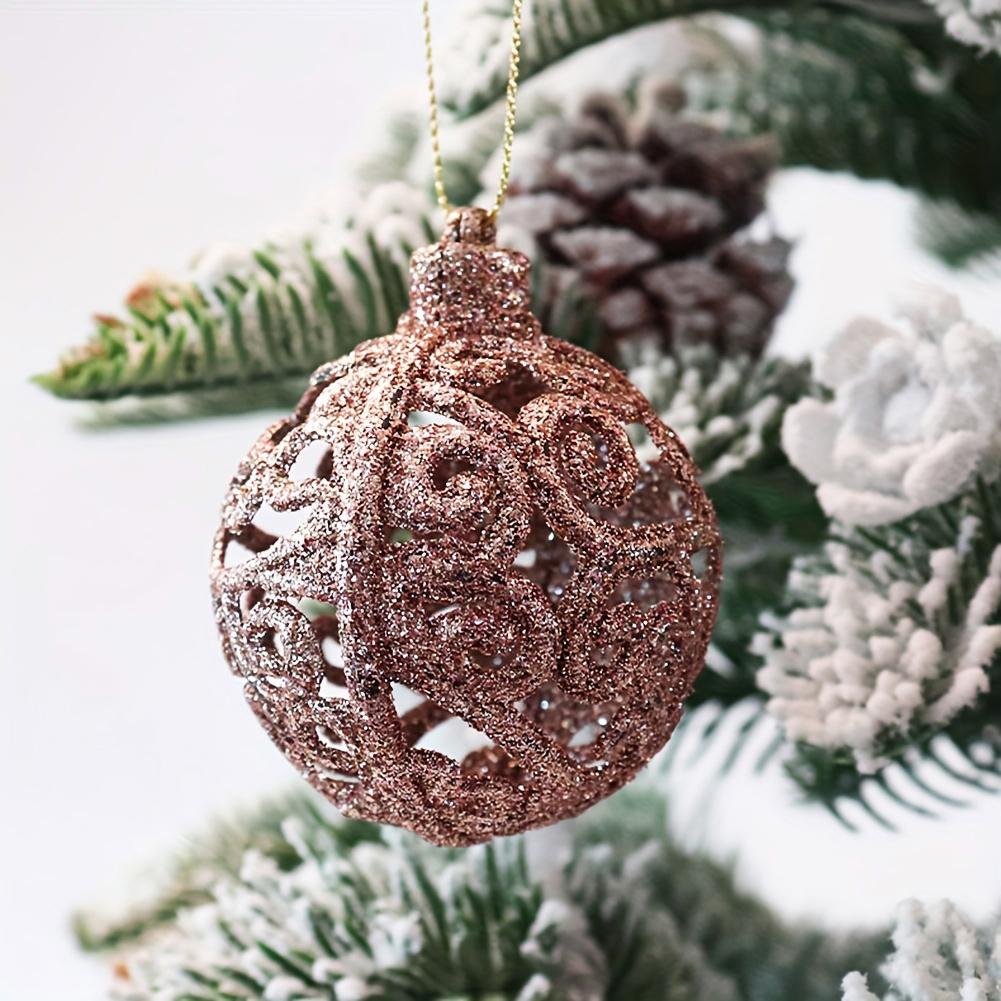 Christmas Balls, 6pcs 6cm/ 2.36inch Christmas Tree Ornaments Shatterproof Xmas Tree Baubles Christmas Ball Decorations for Home
