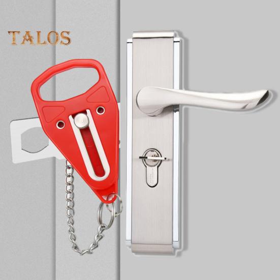 Portable Door Stop Alarm Traveling Hotel Door Lock 120dB Loud Sound Battery Powered Easy Installation Door Stopper Alarm