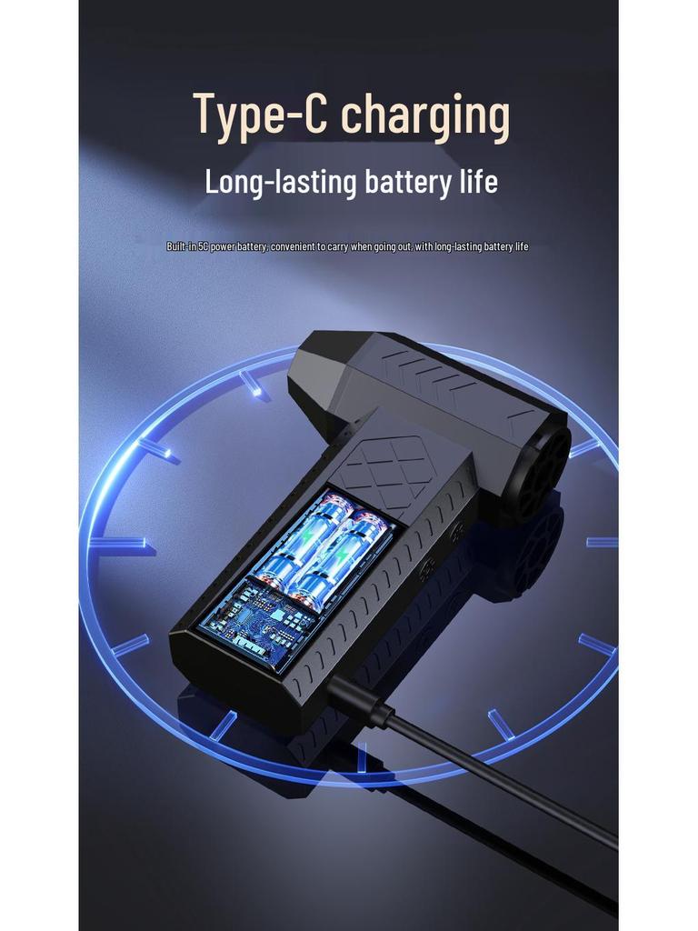 Handheld Wireless Mini Turbine Fan & Camping Vacuum Cleaner Combo