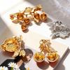 Oil Dripping Fruit Brooch Alloy Cherry Strawberry Banana Pomegranate Lapel Pin Sweater Cardigan Coat Business Suit Women Clothing Accessories