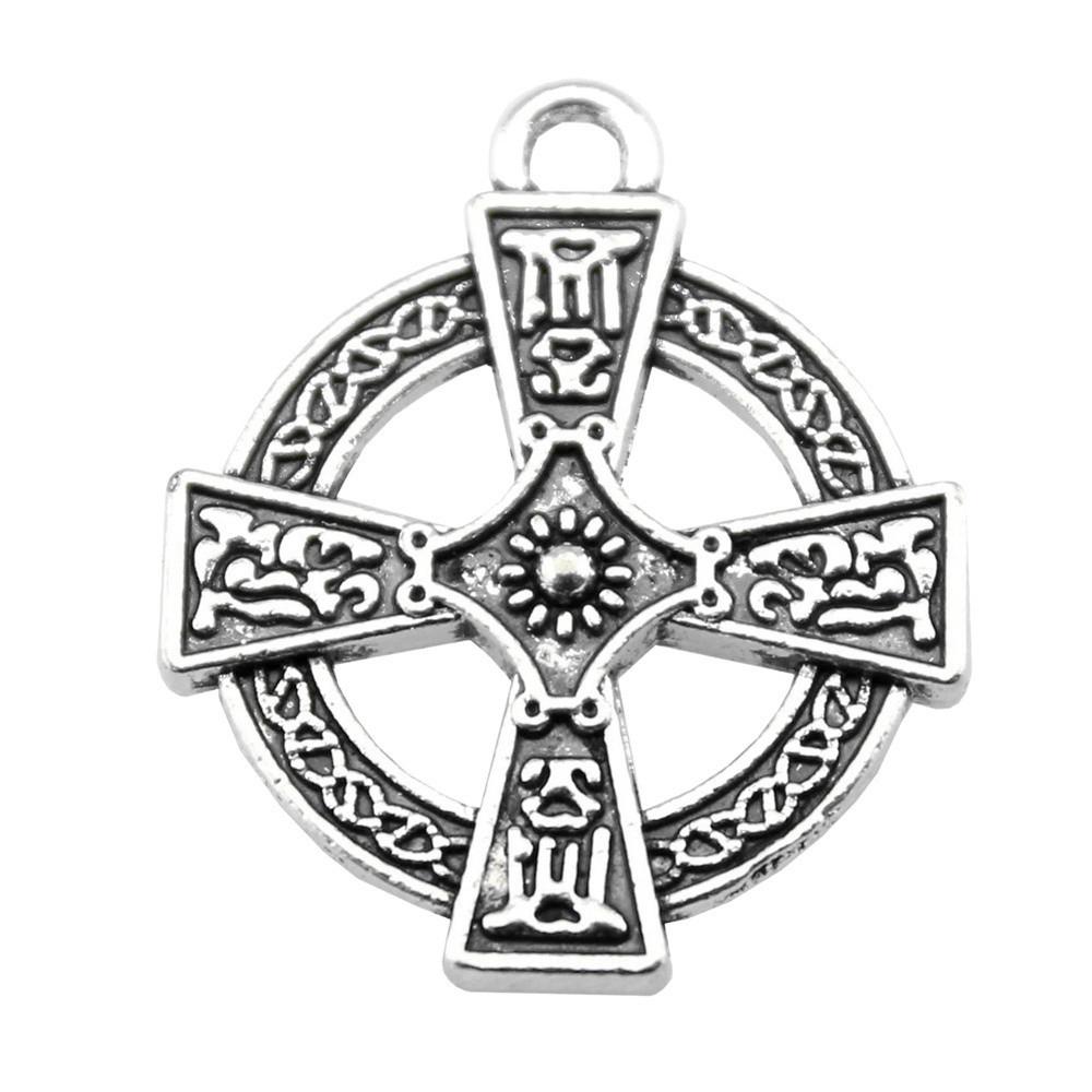 Hollow Cross Charms Multi Color Alloy Pendants For Gothic Christian Jewelry Accessories