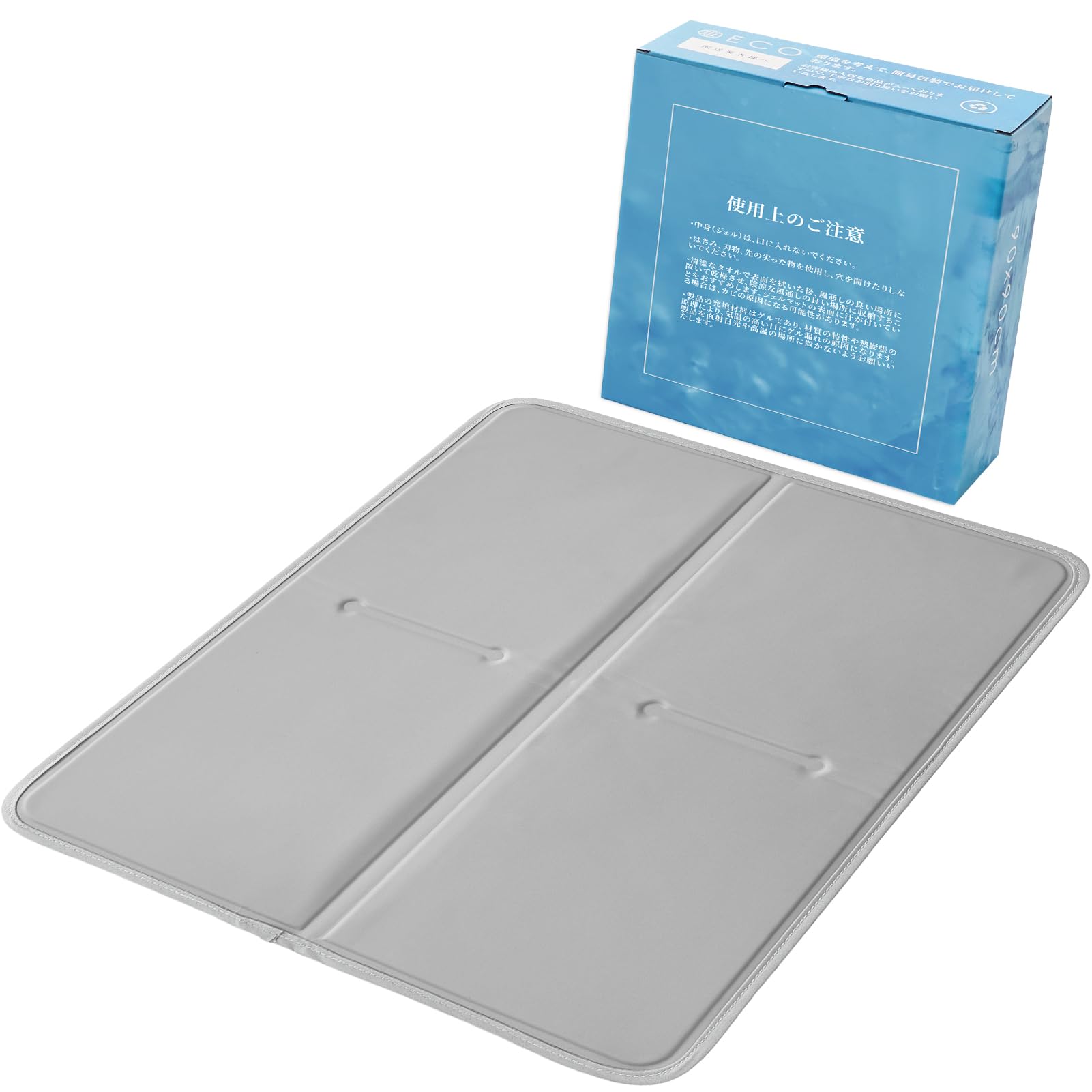 

VK Охлаждающий гель Ingeroom Охлаждающий Охлаждающий для Мгновенного Охлаждения Можно Использовать для Более 5 Летних Охлаждений Охлаждающий Без Электричества Тепло 40 x 50 Серый Коврик, Коврик, Прикосновение, серый