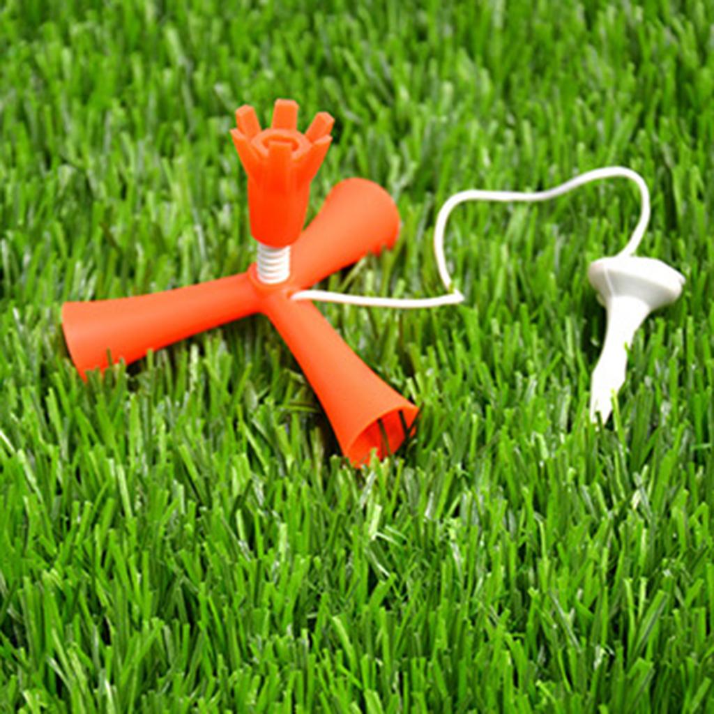 Tripod Golfs Tee for Golfs Mat Training Sports Accessory Self Standing Golfs Tees Height Adjustable Tripod Golfs Tees