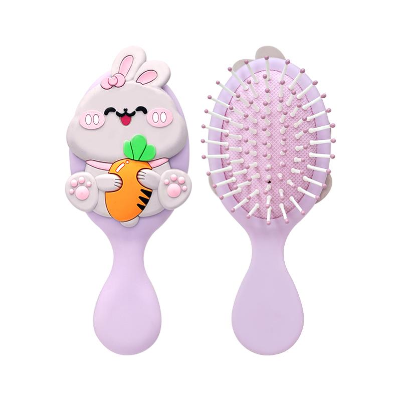 Cute Portable Air Cushion Massage Combs Hairbrush Cartoon Children Comb Foldable Hair Brush Anti-static Hairdressing Tool Kids