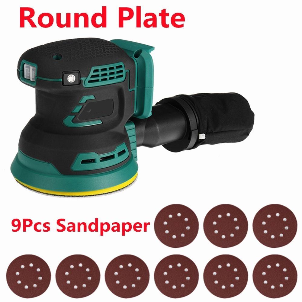Wood Grinder Polishing Grinding Machine Cordless Rechargable Random Orbital Electric Sander With Sandpaper