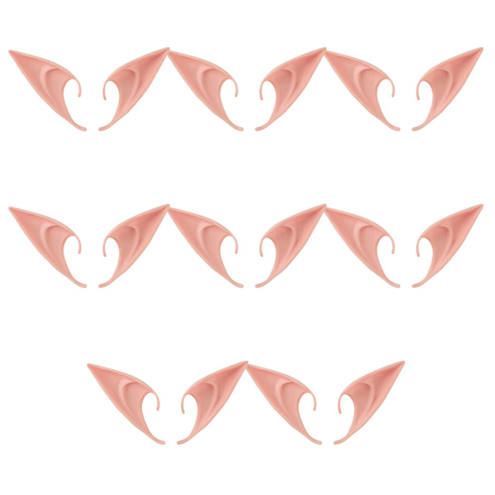 1-20Pairs Cosplay Latex Fairy Angel Elf Ears Halloween Masquerade Party Costumes Halloween Christmas Party Decor Supplies Props
