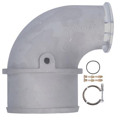 4in Engine Elbow Pipe 3883977 90 Degrees  Adapter Kit Fit for Cummins HX35 HX40 6BTA HX55 Turbocharger