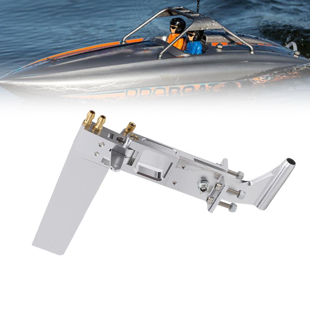 110mm Aluminum Water Absorbing Steering Rudder with 4mm Support Shaft Tail for Cat RC Jet BoatSilver