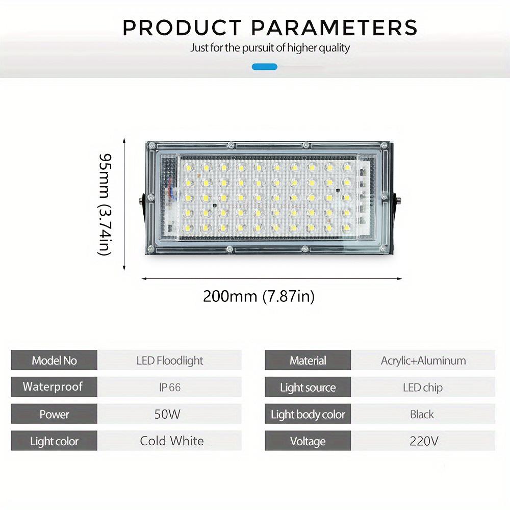 Led Flood Light IP66 Waterproof AC 220V Outdoor Floodlight Spotlight LED Reflector Street Lamp 50W Wall Flood Lights