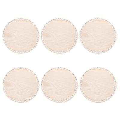 PATIKIL Durchmesser Korb Set von Runden Häkeln Holz DIY Korbherstellung Zuhause Braun 10-Zoll Böden, 6, Böden, Handwerk, Zubehör, Dekoration,