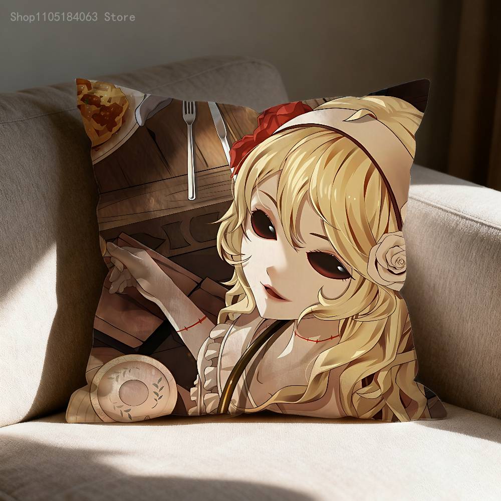 I-Identity V Throw Pillow Case For 45x45cm 55x55cm 30x30cm Square Car Pillowcase Home Bedchamber Decor Gift