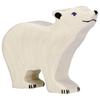 Wooden Figurine Polar Bear Holztiger - Small - Head High - Unisex - 3 Years and Over