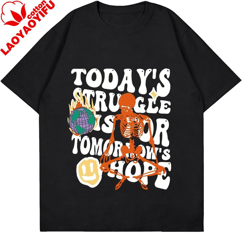 Unisexs Graphic Tshirt Oversized Creative Graffiti Short Sleeve Printed Shirts Summer Casual Funny Rapper Streetwear Y2k T Shirt