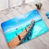1pc Ocean Beach Landscape Door Mat NonSlip Rug Living Room Bedroom Kitchen Entrance Door Mat Inside Outside Durable