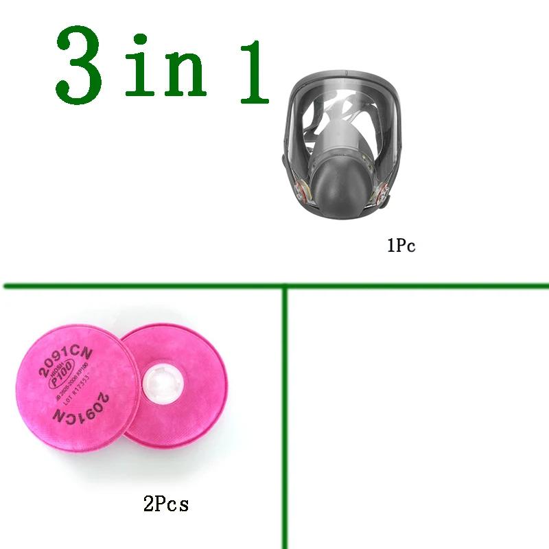 

6800 Anti Fog Gas Mask Industrial Paint Respirator Safety Work Filter for Full Face Dust and Formaldehyde Protection
