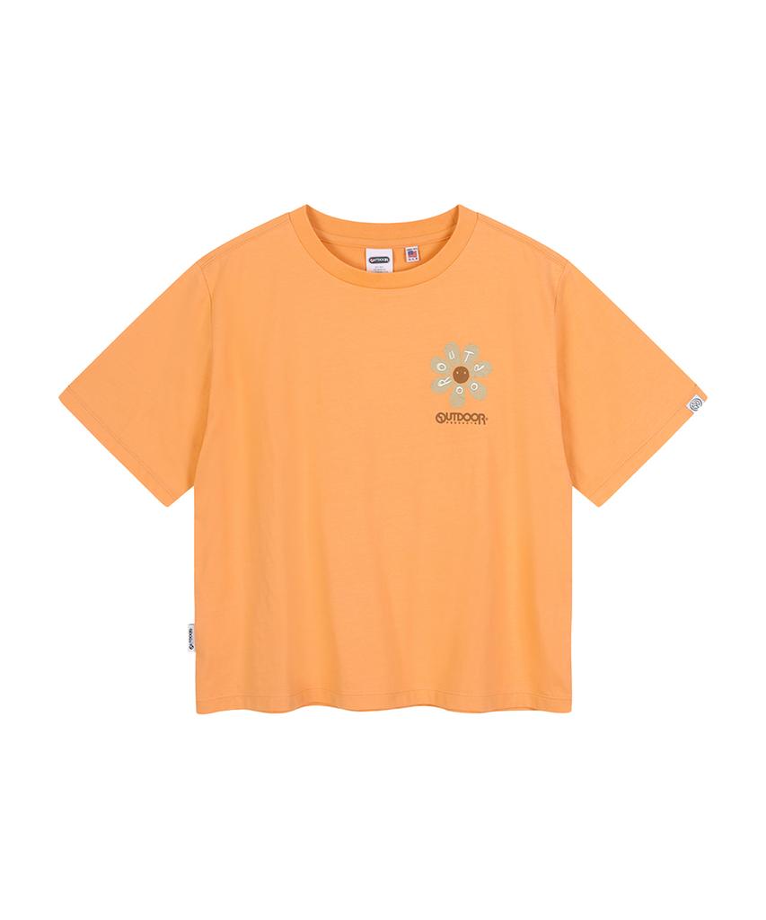 OUTDOOR PRODUCTS W Flower Half Sleeves (Peach)