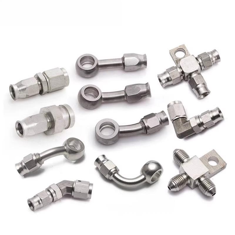Suitable for Car and Motorcycle Brake Fisheye Stainless Steel Brake Hollow Steel Throat AN3 Oil Pipe Tee Banjo Joint