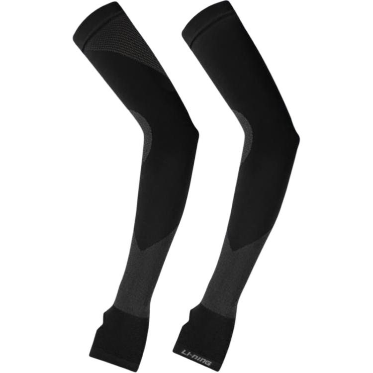 Li Ning Polyamide Sun Protection Sleeves Unisex Black/White fqfq015 F
