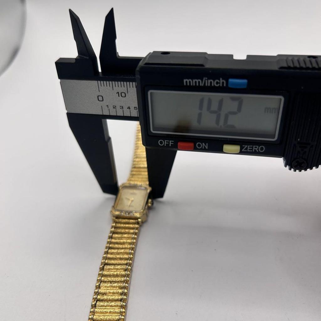 [USED] Rare SEIKO Exceline 6-Diamond Dress Watch, Gold, Women's