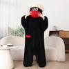 Salopetă Big Mouth Pijamale Unisex Amuzante de Iarnă Confortabile cu Glugă Fleece Peluș Ultra-Moale Pijamale de Casă One-Piece