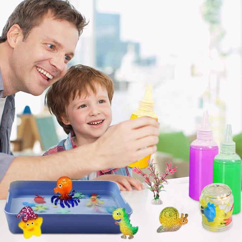 Zestaw żeli 3D Magic DIYFairy MagicWaterElf Forma Oceaniczna Zestaw Zwierząt Towarzyszących Zestaw Żelowy Aqua Fairy Zabawka Rękodzieło Prezent dla Dzieci