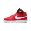 Court Borough Hook and Loop Mid Top Skateboard Shoes University Red Children Aged 3 7 Years Old CD7783-600