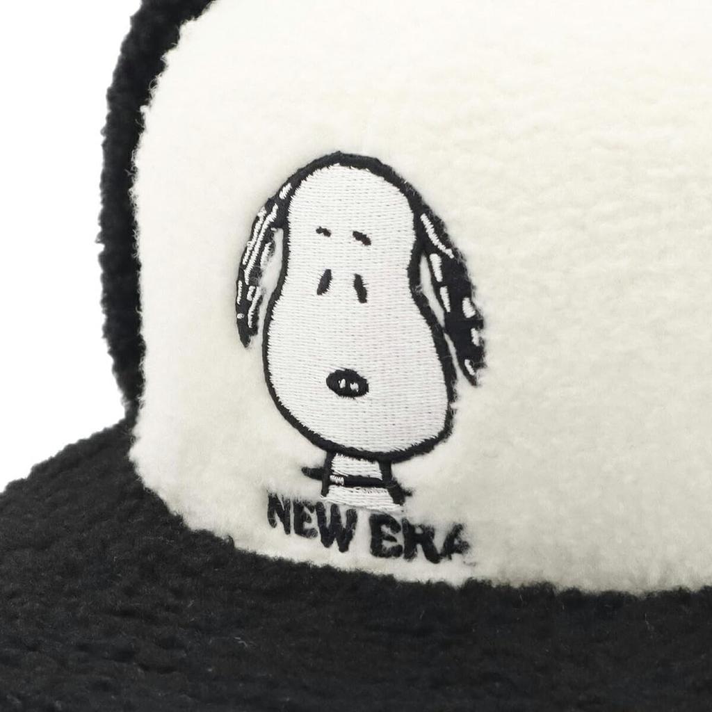 [New Era] Cap 59FIFTY with Ears Snoopy Collaboration White 7 12 5950 DOGEAR PEANUTS SNOOPY FACE GRY